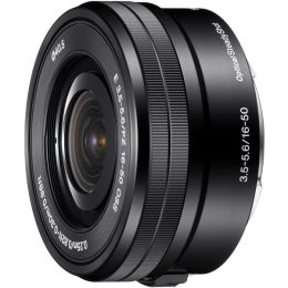 Sony - 16 mm to 50 mm - f/5.6 - Zoom Lens for Sony E - 40.5 mm Attachment - 0.22x Magnification - 3.1x Optical Zoom - Optical IS - 2.6 Diameter
